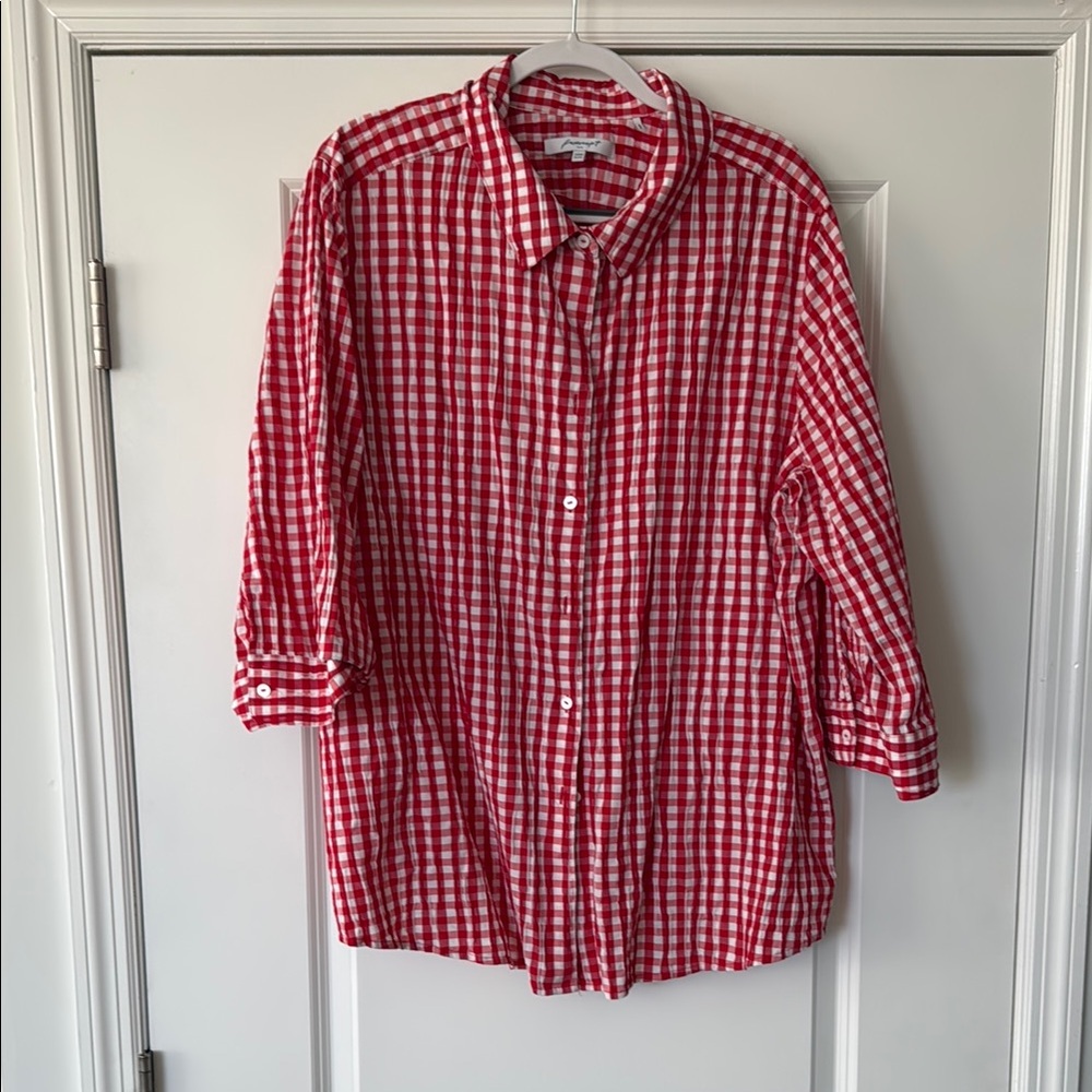 Red Checkered Women’s Shirt